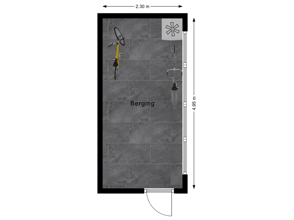 Bekijk plattegrond van Berging van Roelf Bosmastraat 82