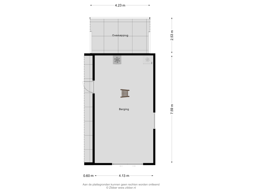 Bekijk plattegrond van Berging van Needseweg 21