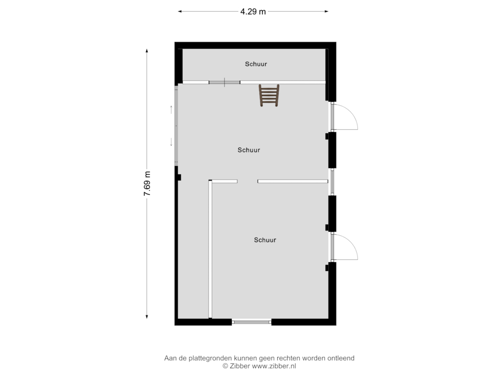 Bekijk plattegrond van Schuur van Needseweg 21