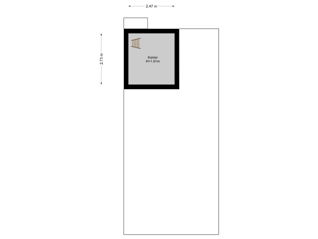 Bekijk plattegrond van Kelder van Irisstraat 14