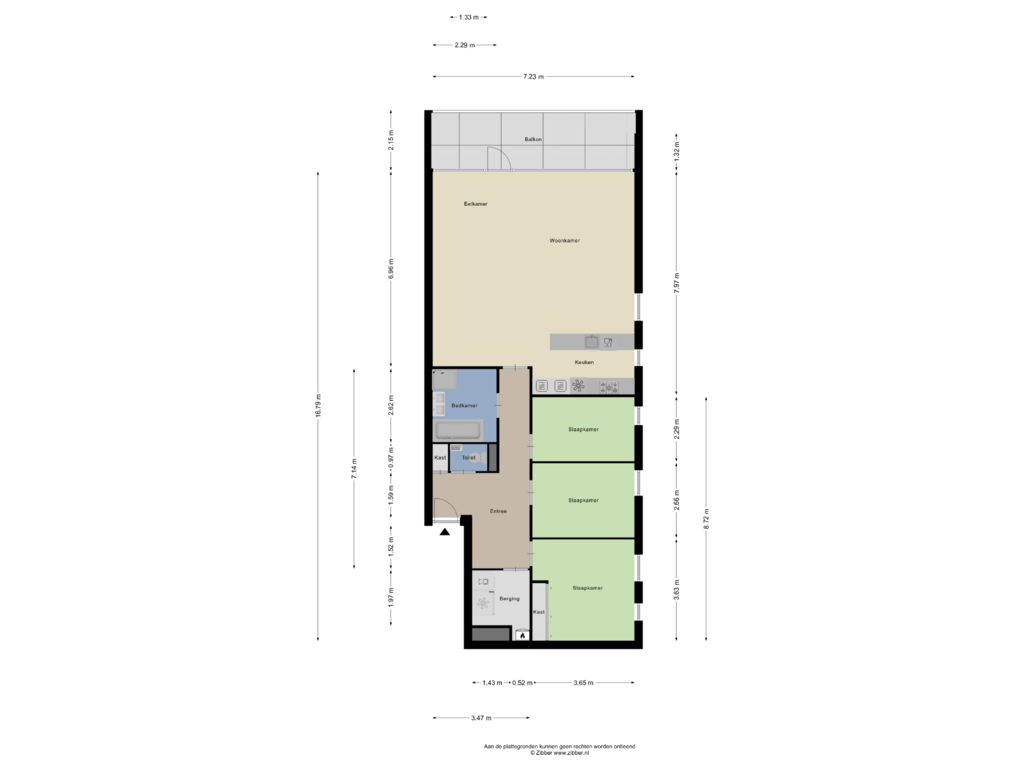 Bekijk plattegrond van Appartement van Willem Baerdesenstraat 62