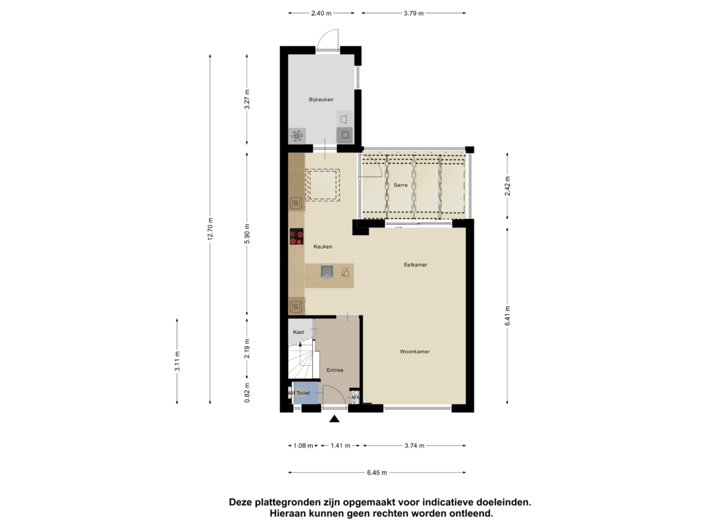 Bekijk plattegrond van Begane Grond van Kievitlaan 31