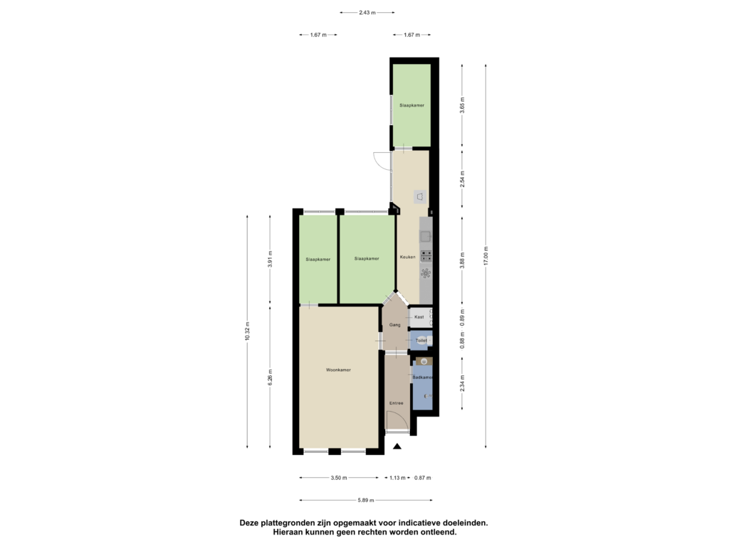 View floorplan of Begane Grond of Pasteurstraat 44