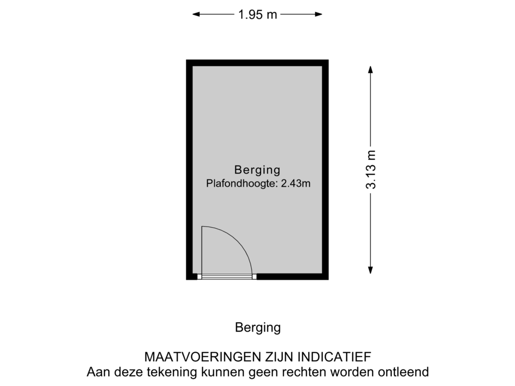 Bekijk plattegrond van Berging van Krommedijk 73