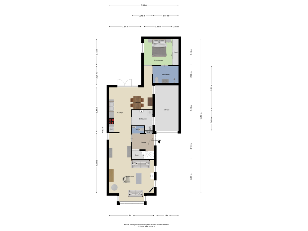 Bekijk plattegrond van Begane Grond van De Elizabeth Hoeve 14