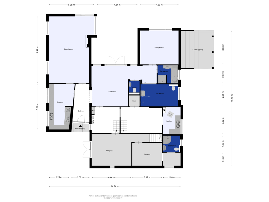 View floorplan of Begane Grond of Sweelincklaan 4