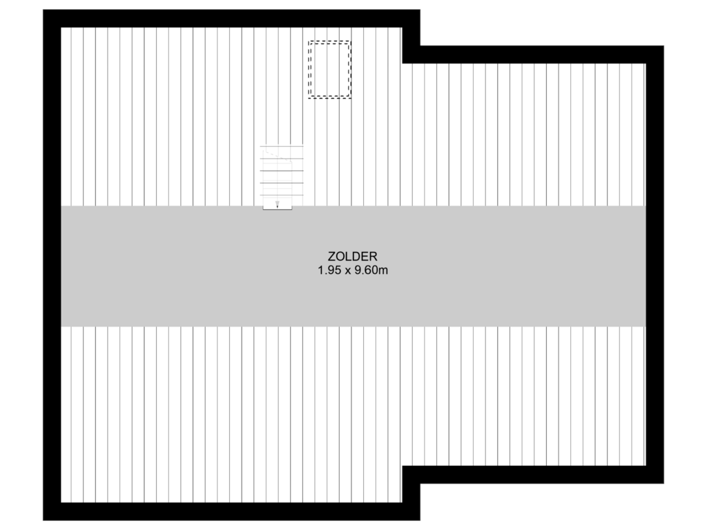 Bekijk plattegrond van Zolder van De Buorren 74