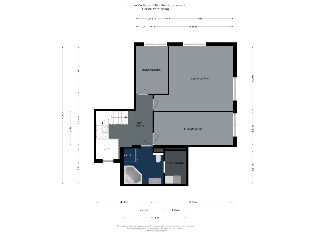 Bekijk plattegrond van Eerste Verdieping van Louise Kerlinghof 20