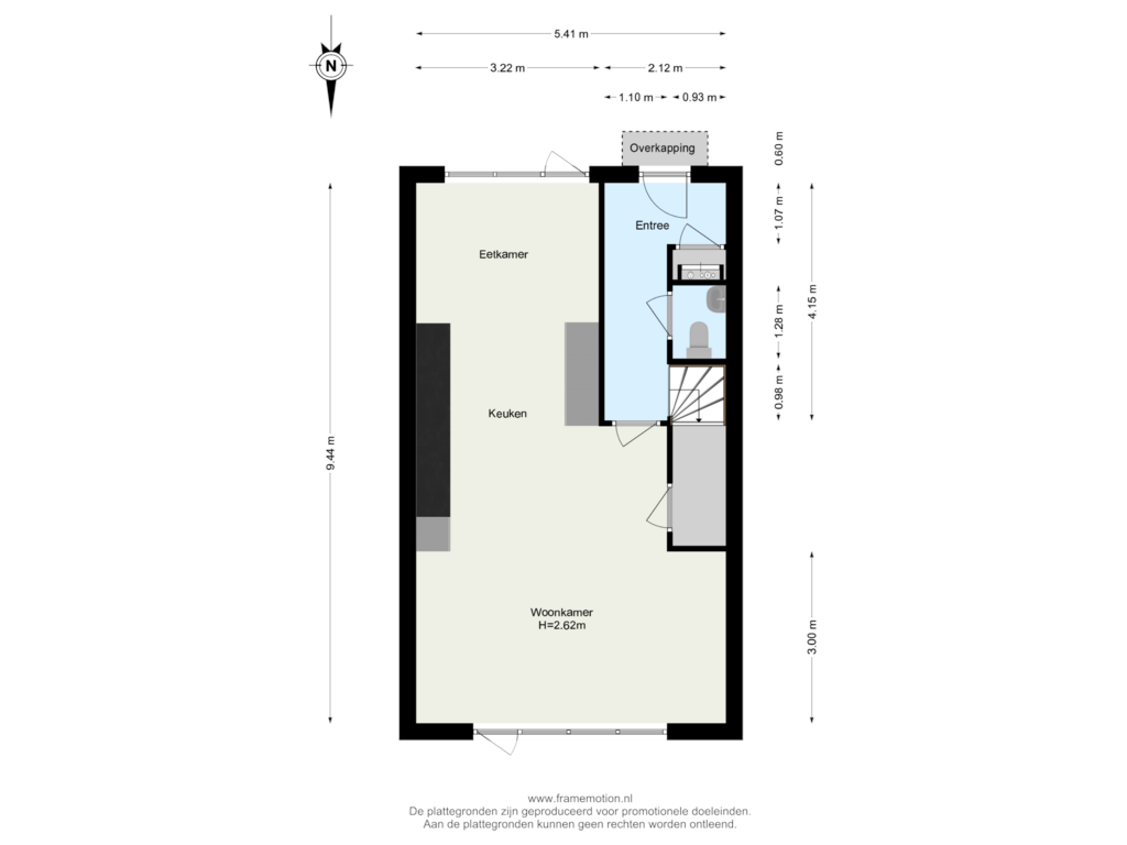 Bekijk plattegrond van Begane Grond van Naardermeerstraat 39