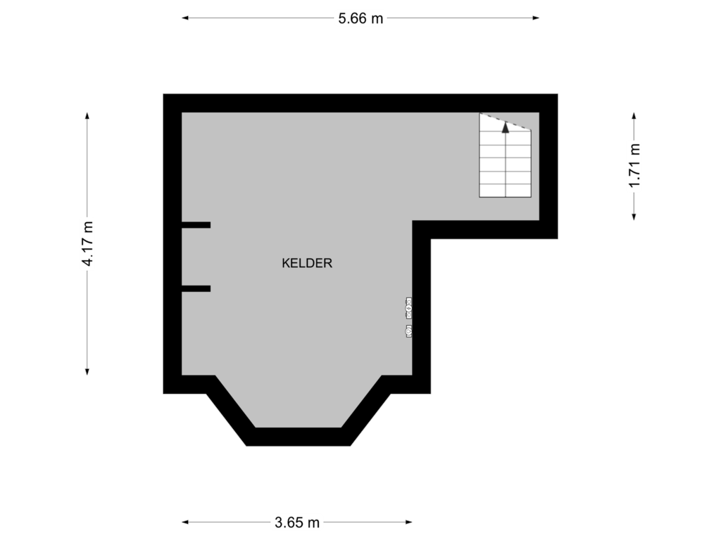 View floorplan of Kelder of Brinkgreverweg 47