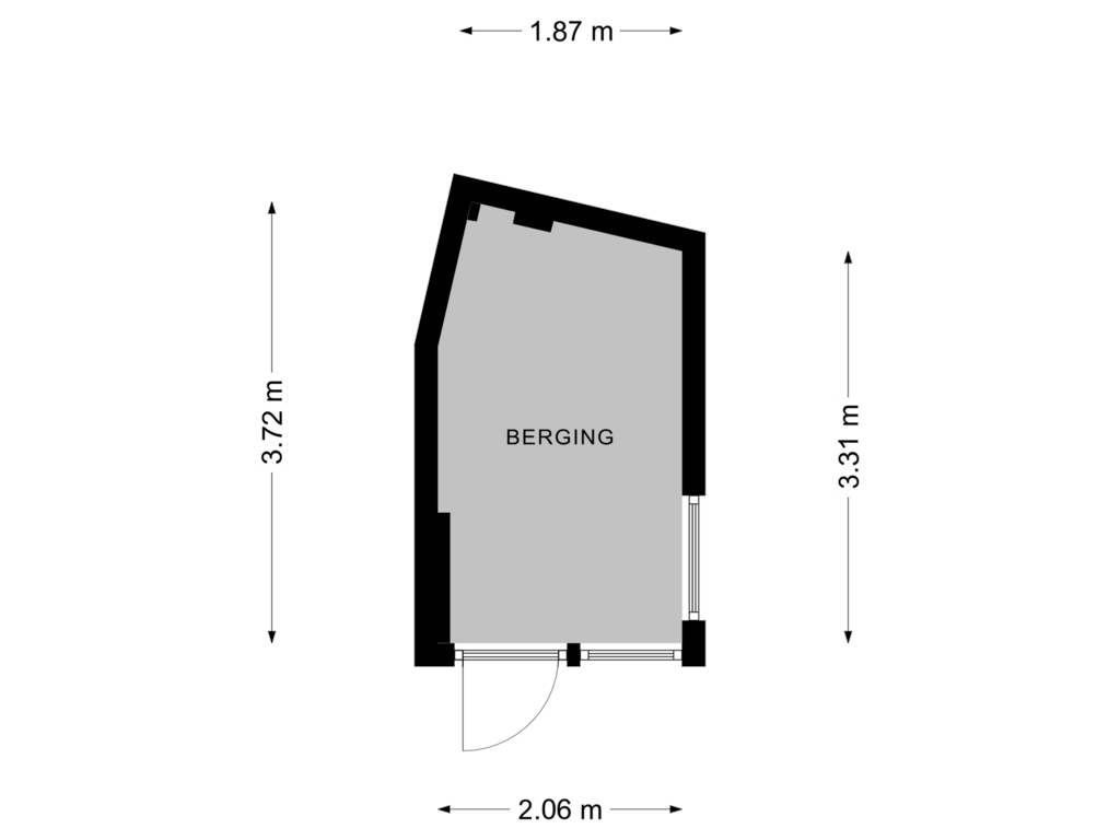 View floorplan of Berging of Brinkgreverweg 47