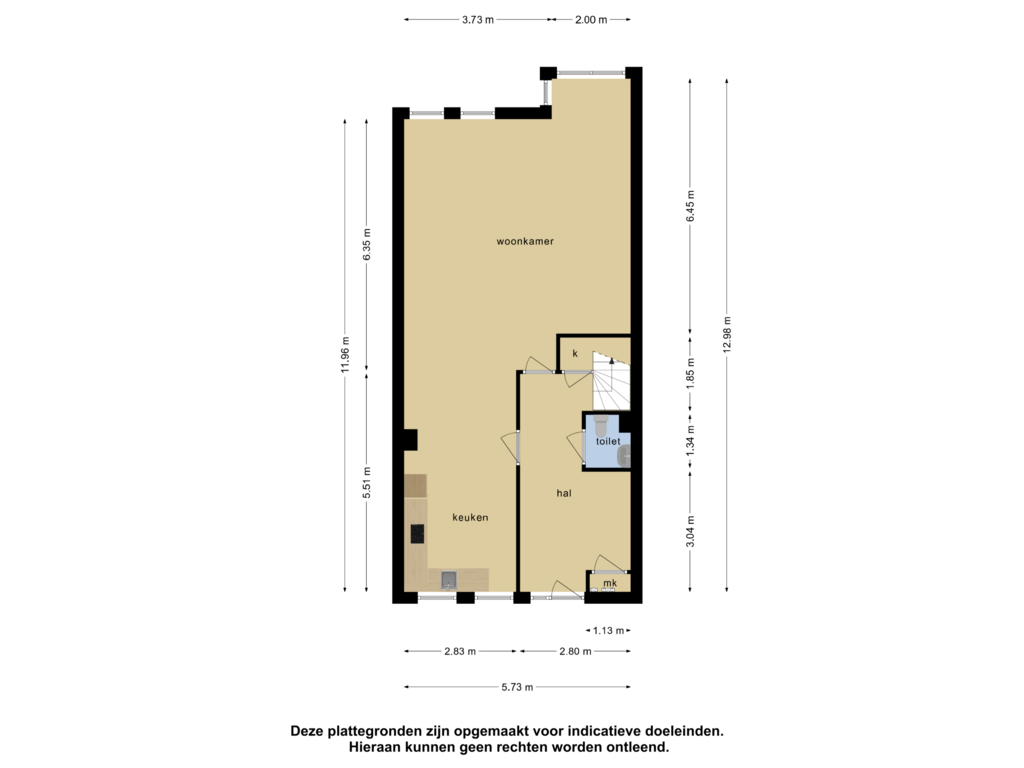 Bekijk plattegrond van Begane grond van Henry Woodstraat 26