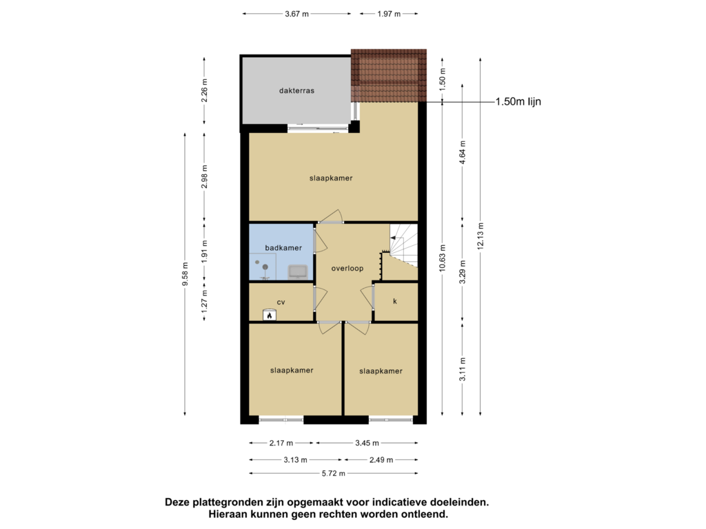 Bekijk plattegrond van 1e verdieping van Henry Woodstraat 26