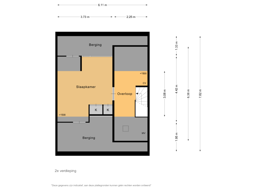 Bekijk plattegrond van 2e verdieping van Bristolroodstraat 47