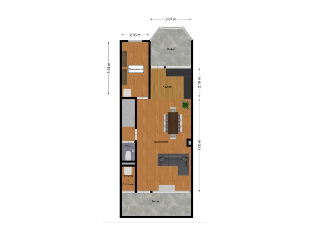 Bekijk plattegrond van Floor 3 van Roserije 29-D