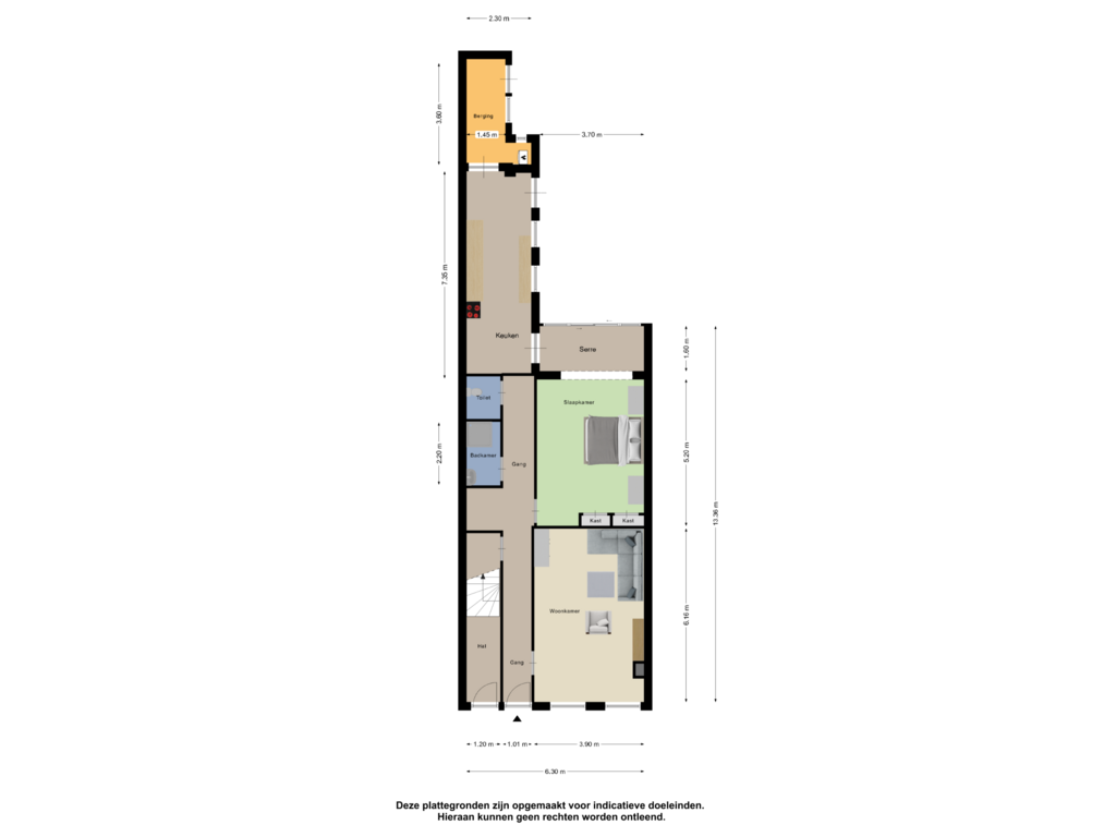 Bekijk plattegrond van Begane Grond van Badhuisstraat 100