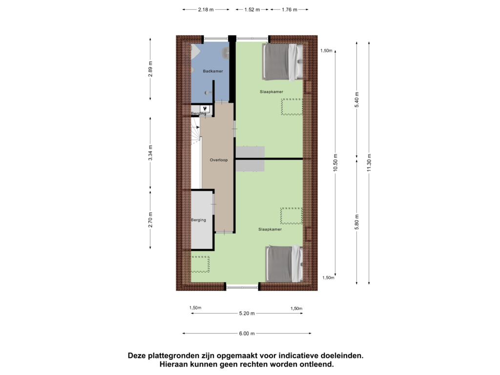 Bekijk plattegrond van Tweede Verdieping van Badhuisstraat 100