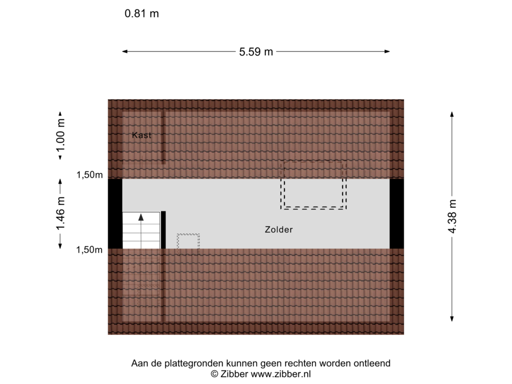 Bekijk plattegrond van Zolder van Molenstraat 10