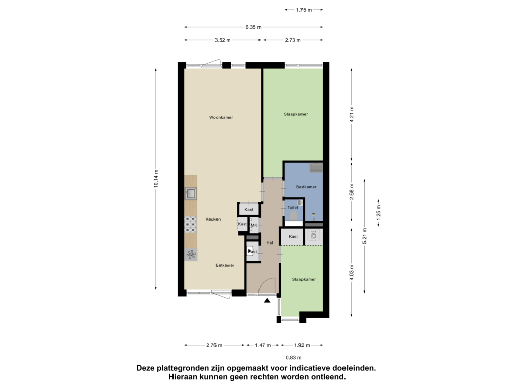 Bekijk plattegrond van Appartement van Asselsestraat 237-A