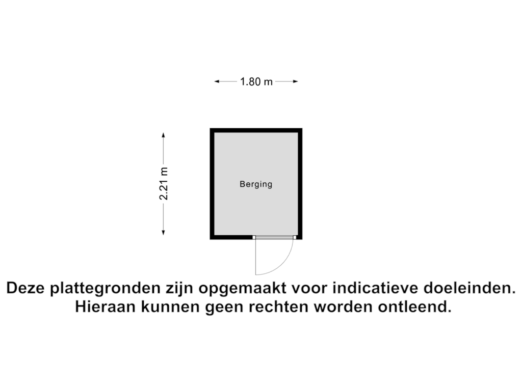 Bekijk plattegrond van Berging van Asselsestraat 237-A