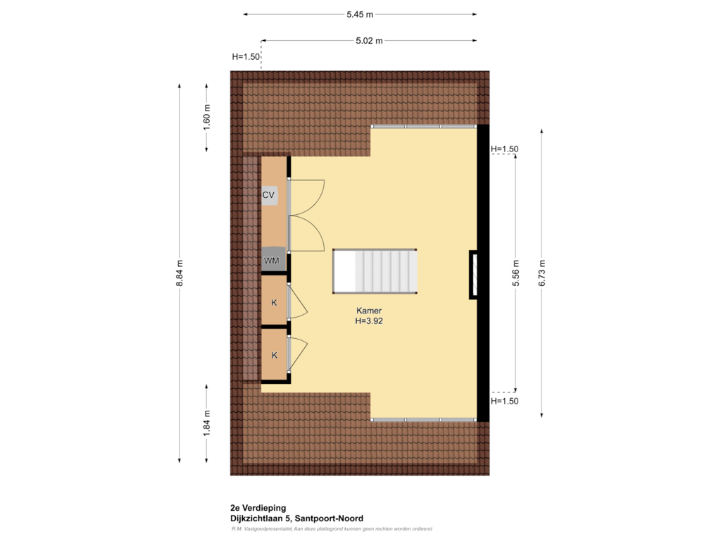 View floorplan of 2e Verdieping of Dijkzichtlaan 5