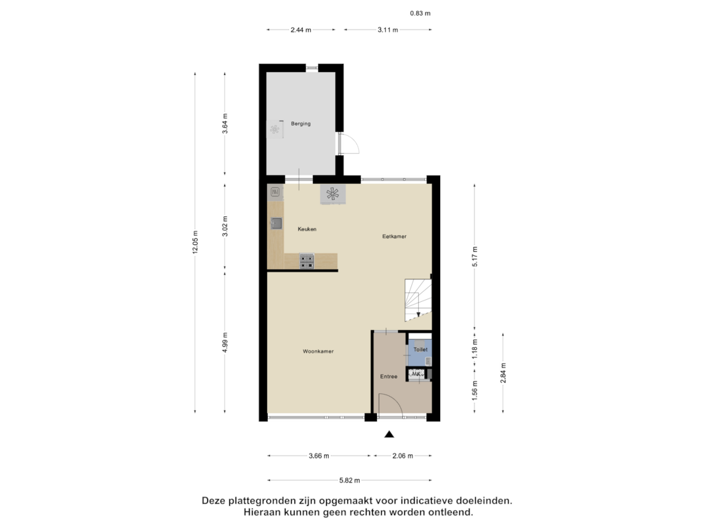 Bekijk plattegrond van Begane Grond van Korvetpad 7