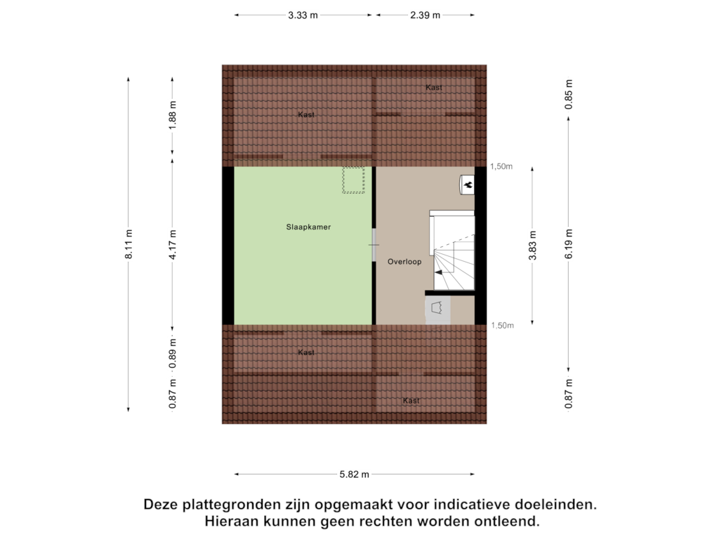 Bekijk plattegrond van Tweede Verdieping van Korvetpad 7