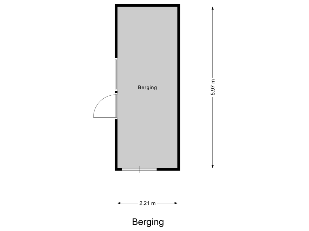 Bekijk plattegrond van Berging van Pruimendijk 60