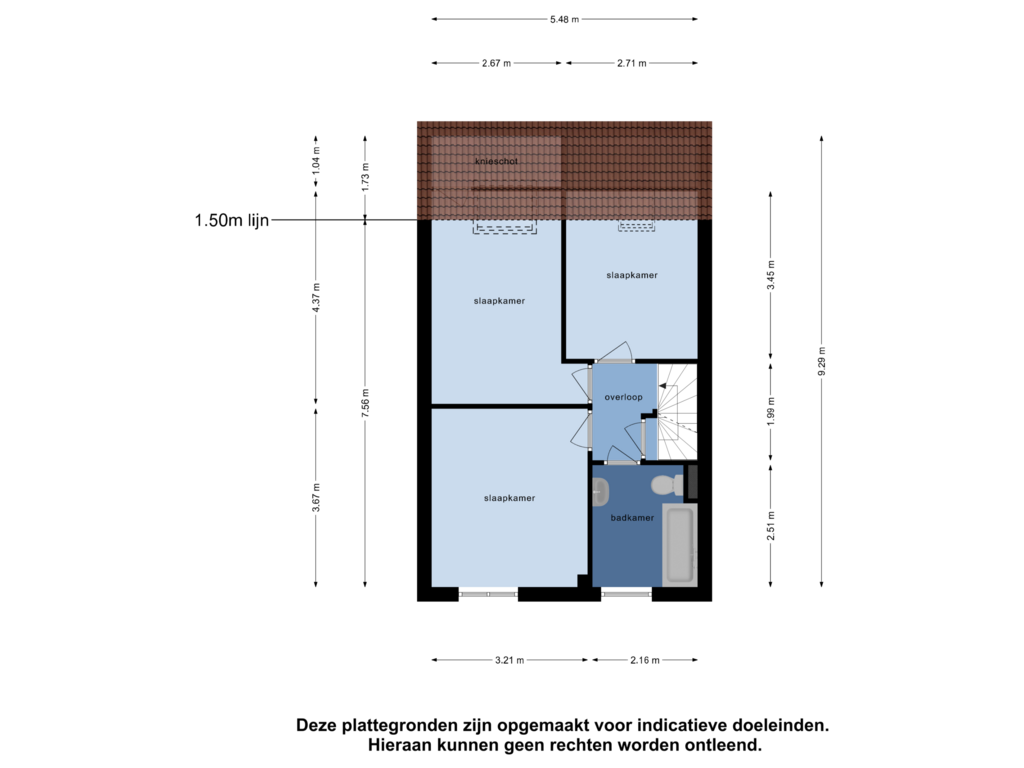 View floorplan of Eerste Verdieping of Barten 63