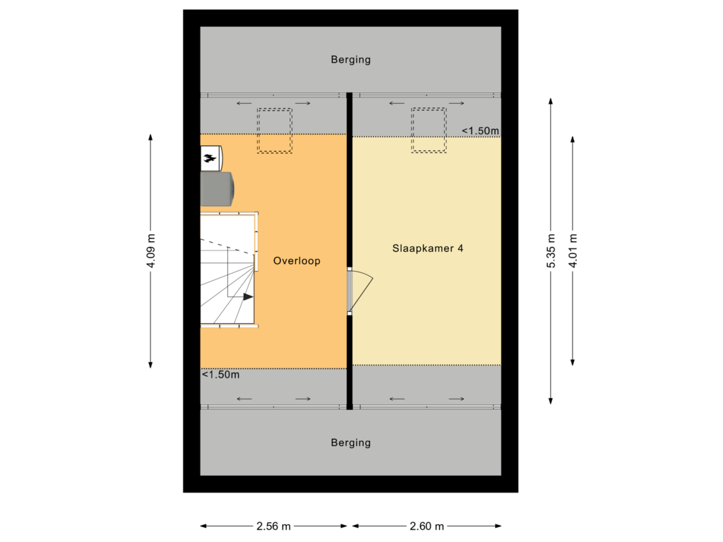 View floorplan of Tweede verdieping of Snaphaan 18