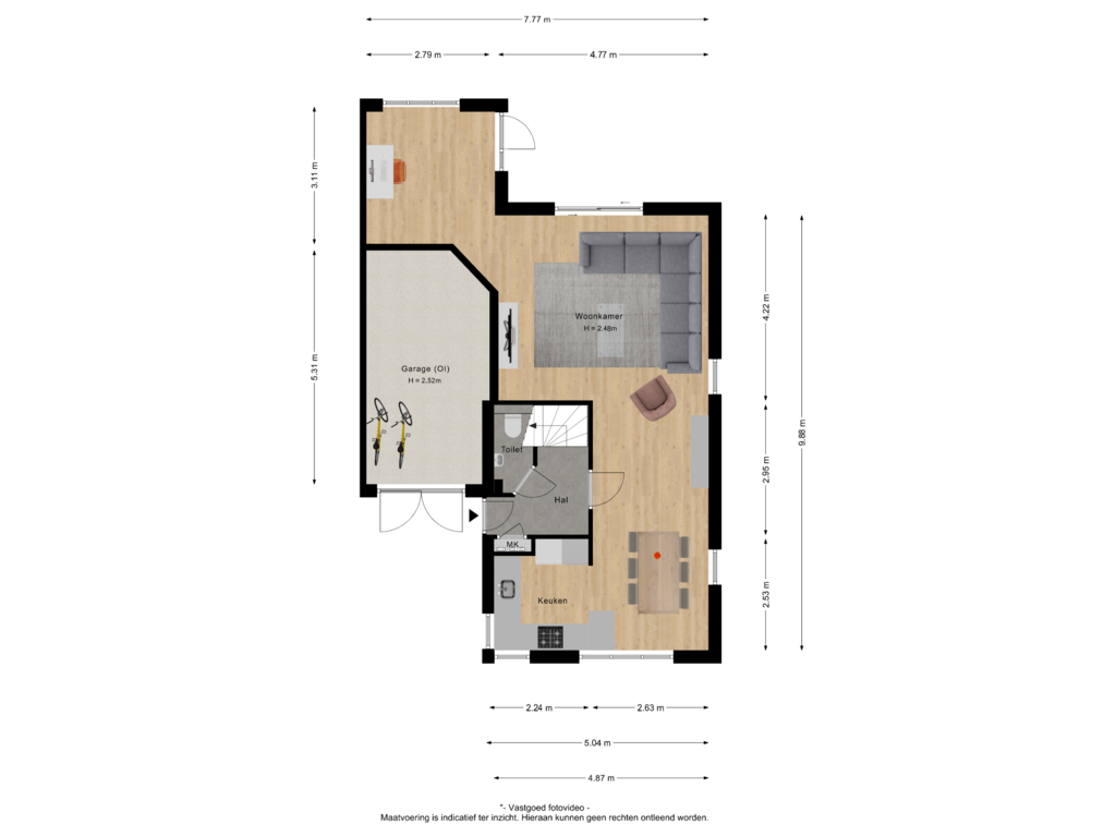 View floorplan of Begane grond of James Grieve 3