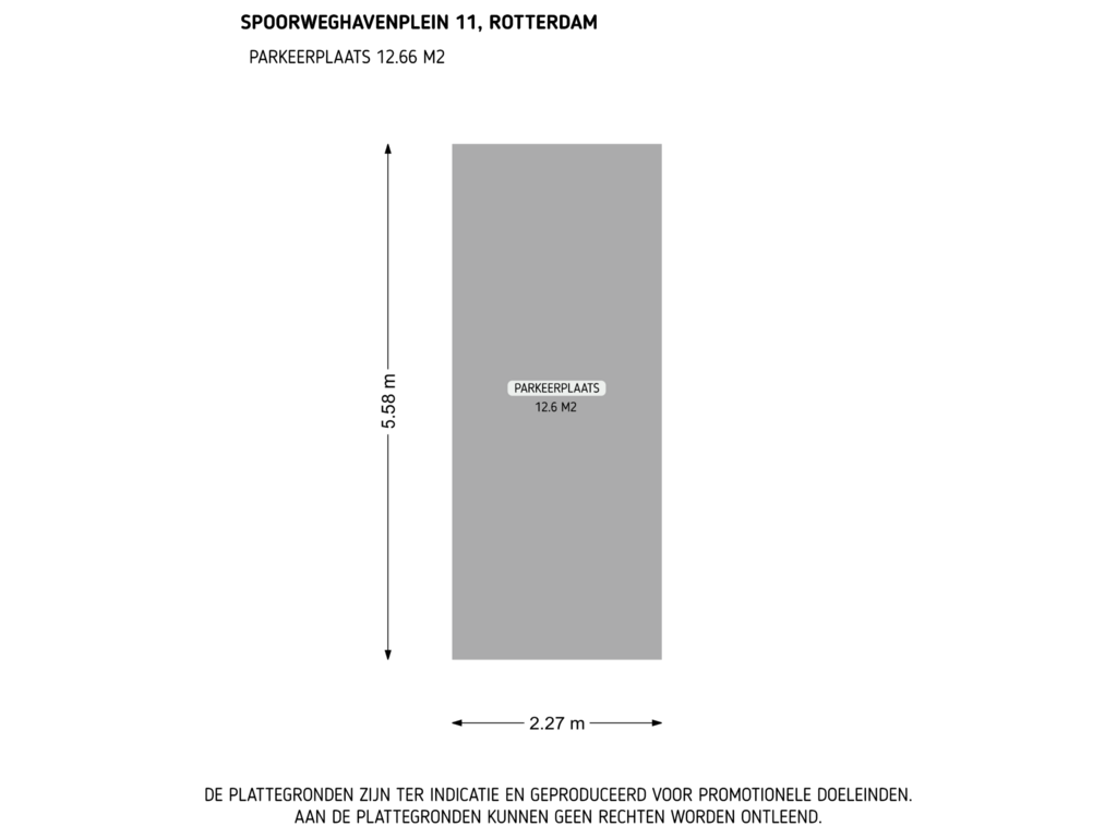 Bekijk plattegrond van Parkeerplaats van Spoorweghavenplein 11