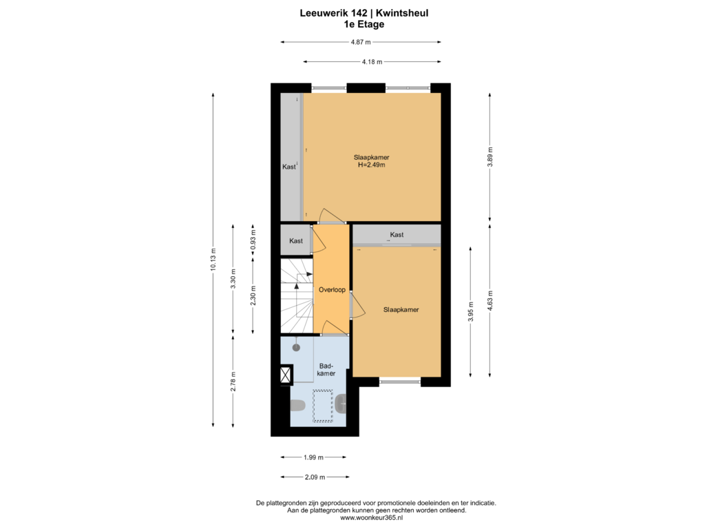 Bekijk plattegrond van 1e Etage van Leeuwerik 142