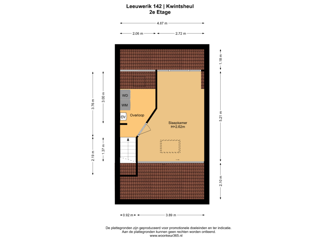 Bekijk plattegrond van 2e Etage van Leeuwerik 142