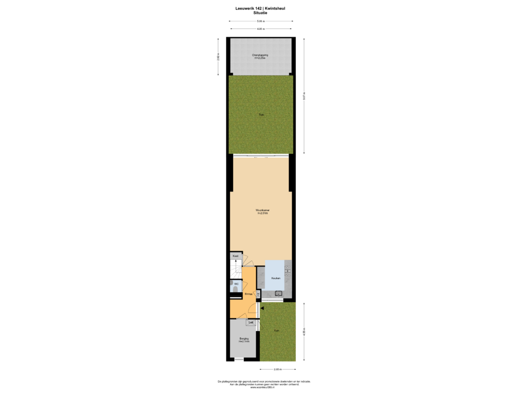 Bekijk plattegrond van Situatie van Leeuwerik 142