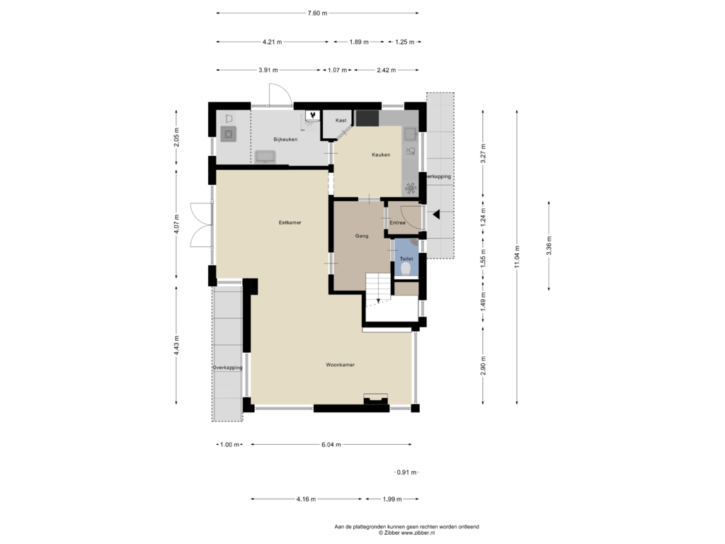 View floorplan of Begane Grond of Stationsweg 2