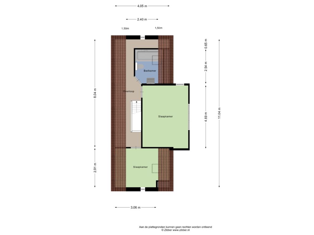 View floorplan of Tweede verdieping of Stationsweg 2