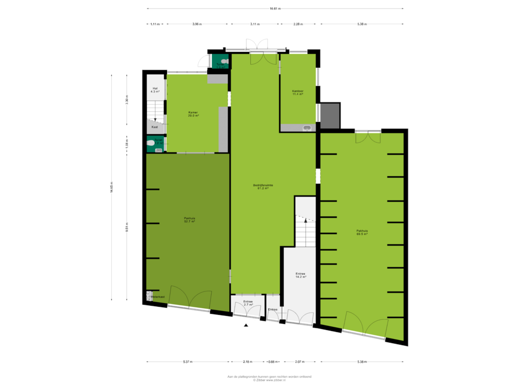 View floorplan of Begane Grond of Peperstraat 96