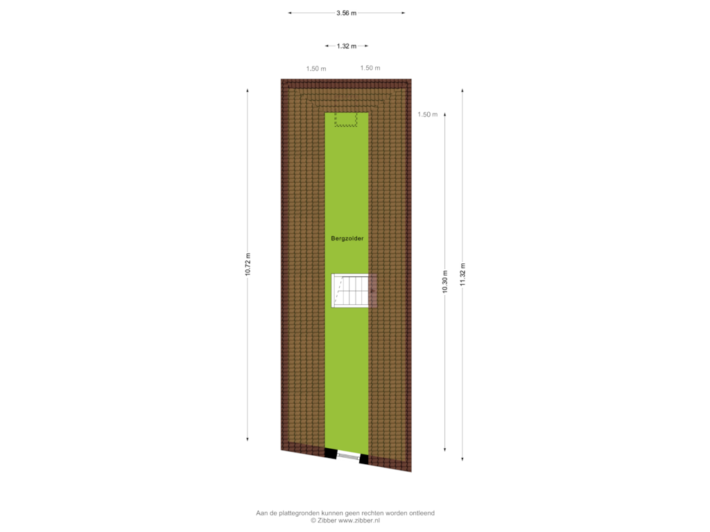 Bekijk plattegrond van Zolder van Peperstraat 96