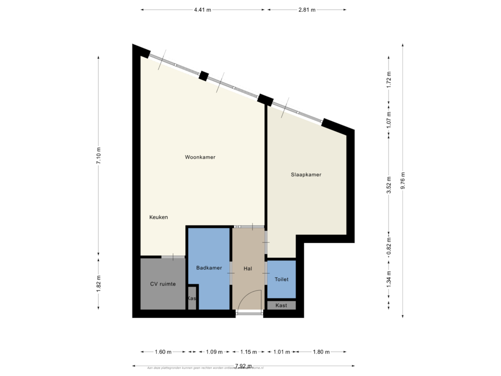 Bekijk plattegrond van 2e Verdieping van van Kinsbergenstraat 2-02