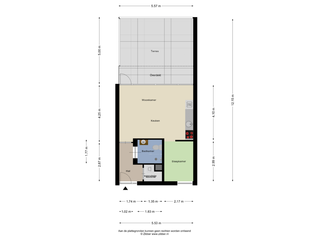 Bekijk plattegrond van Appartement van Agricolastraat 86