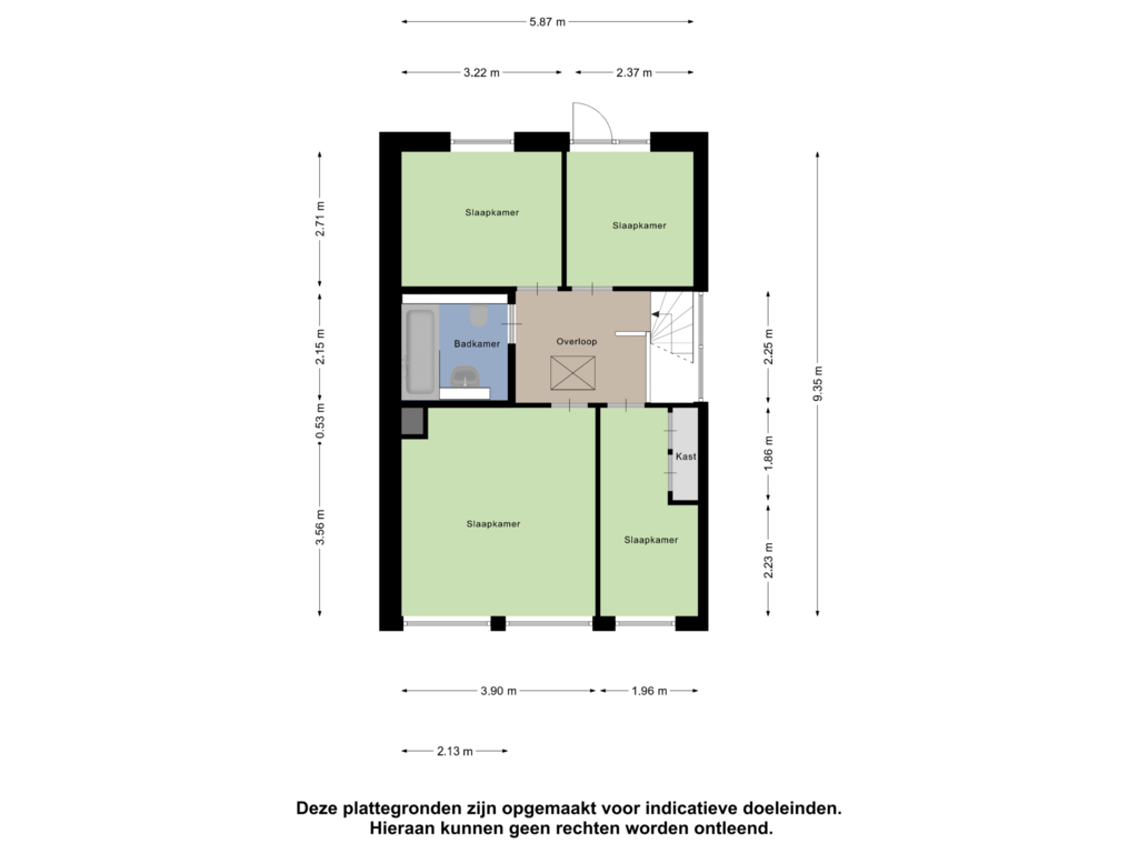 View floorplan of Eerste Verdieping of Hoogstraat 31