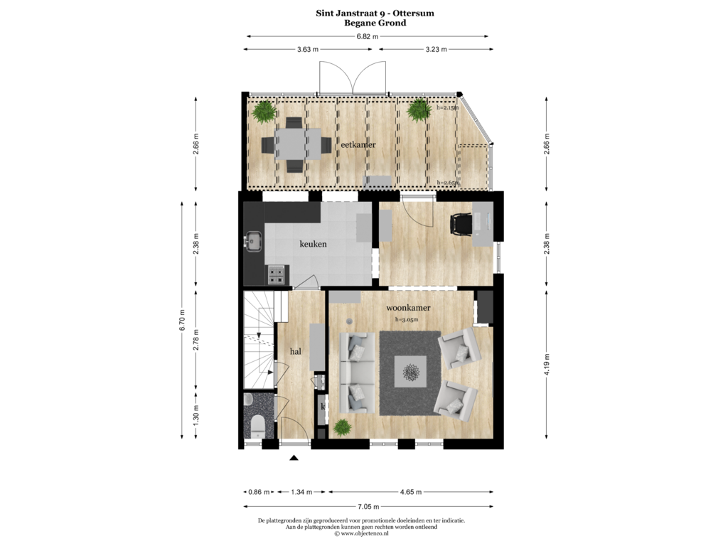 View floorplan of Begane Grond of St.Janstraat 9