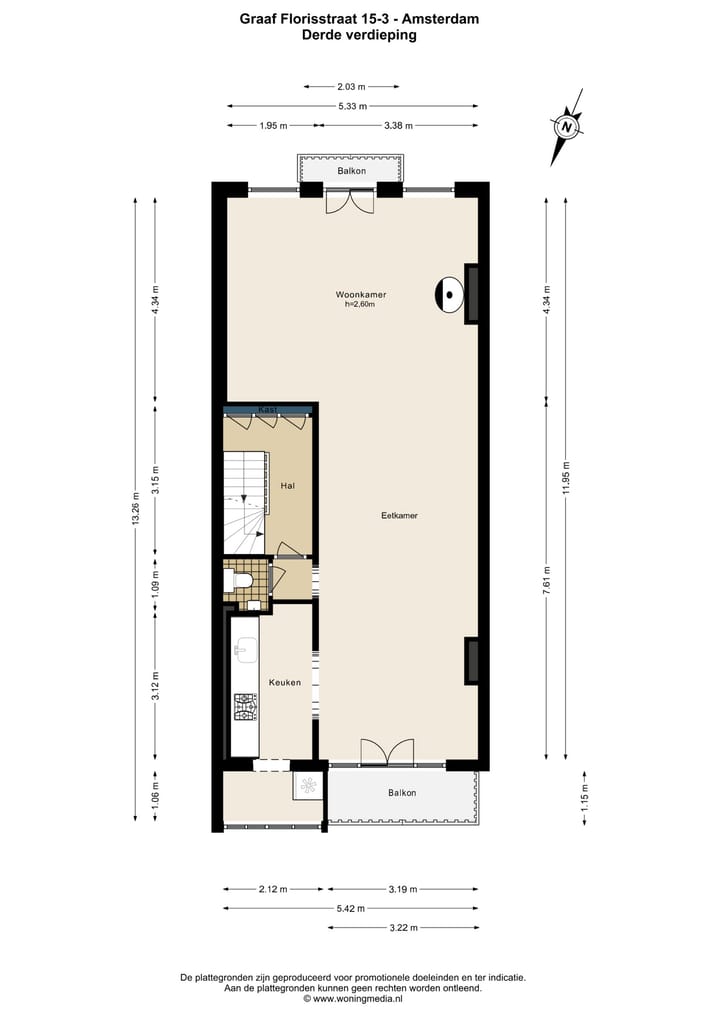 Foto 24 van Graaf Florisstraat 15-3