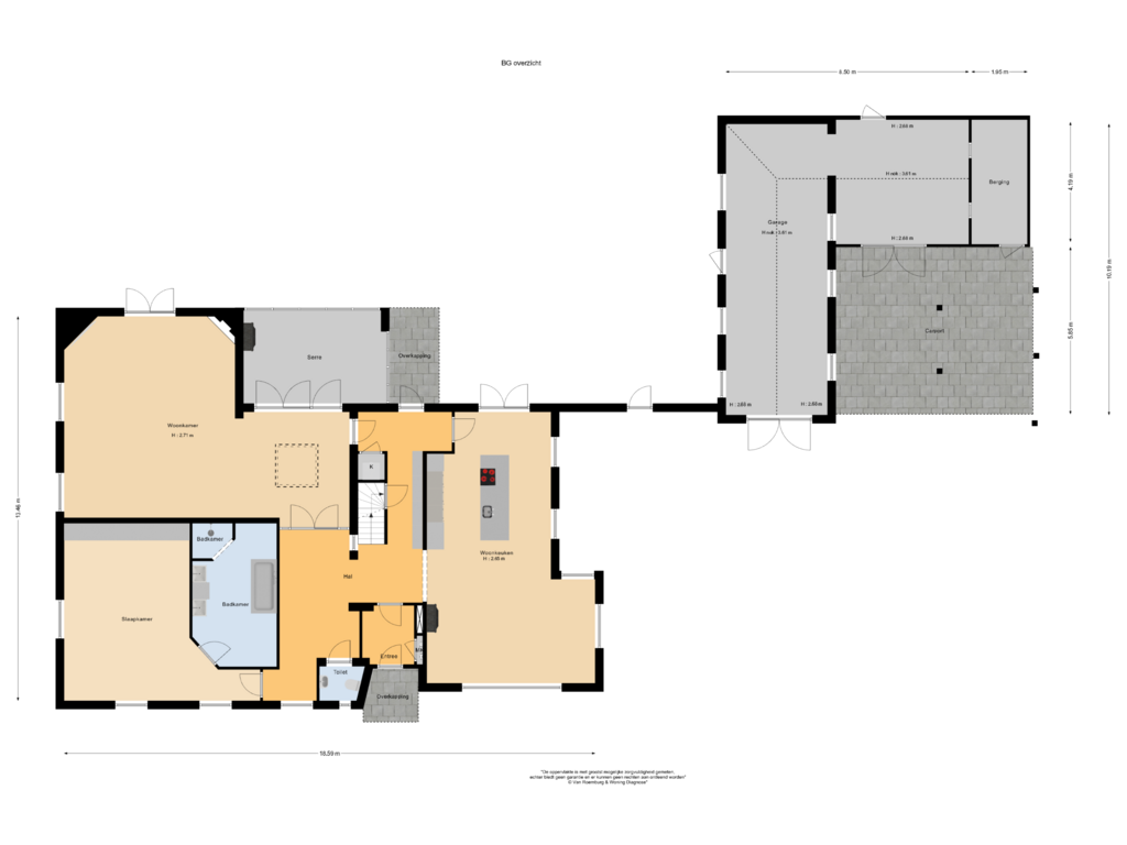 View floorplan of BG overzicht of Pannerdenseweg 71