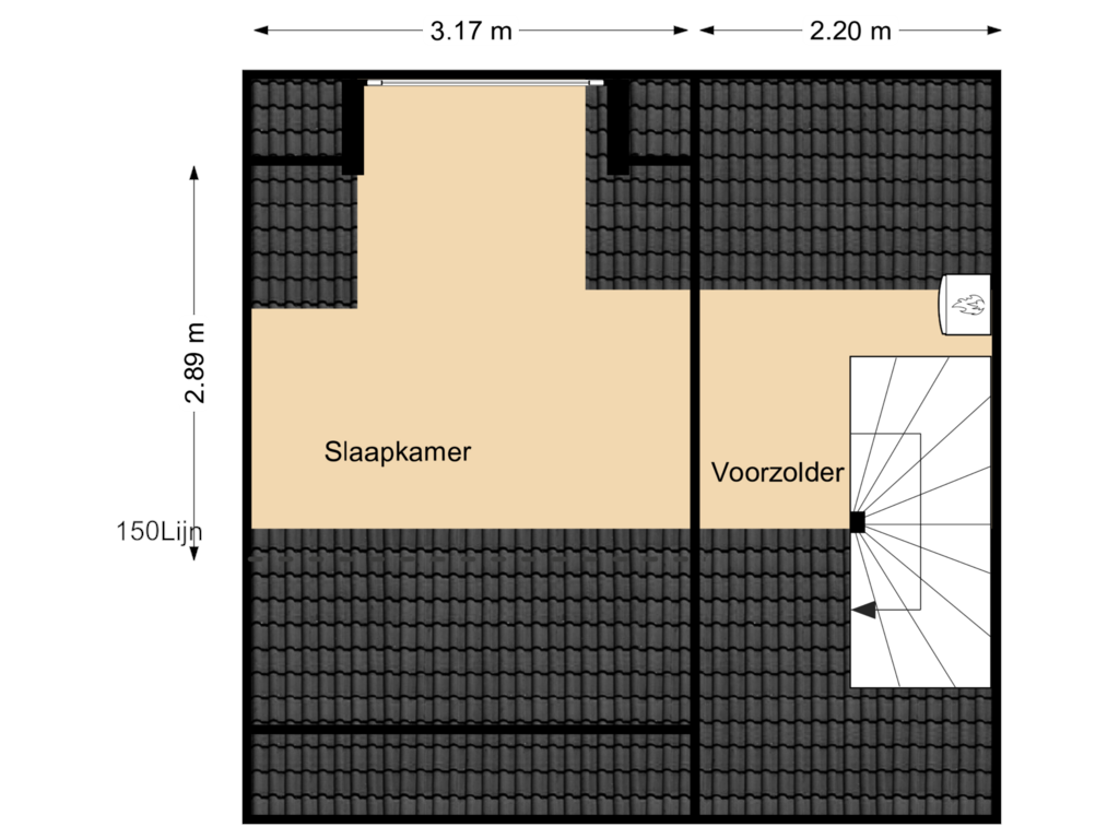 Bekijk plattegrond van 2e Verdieping van Wilhelminastraat 29