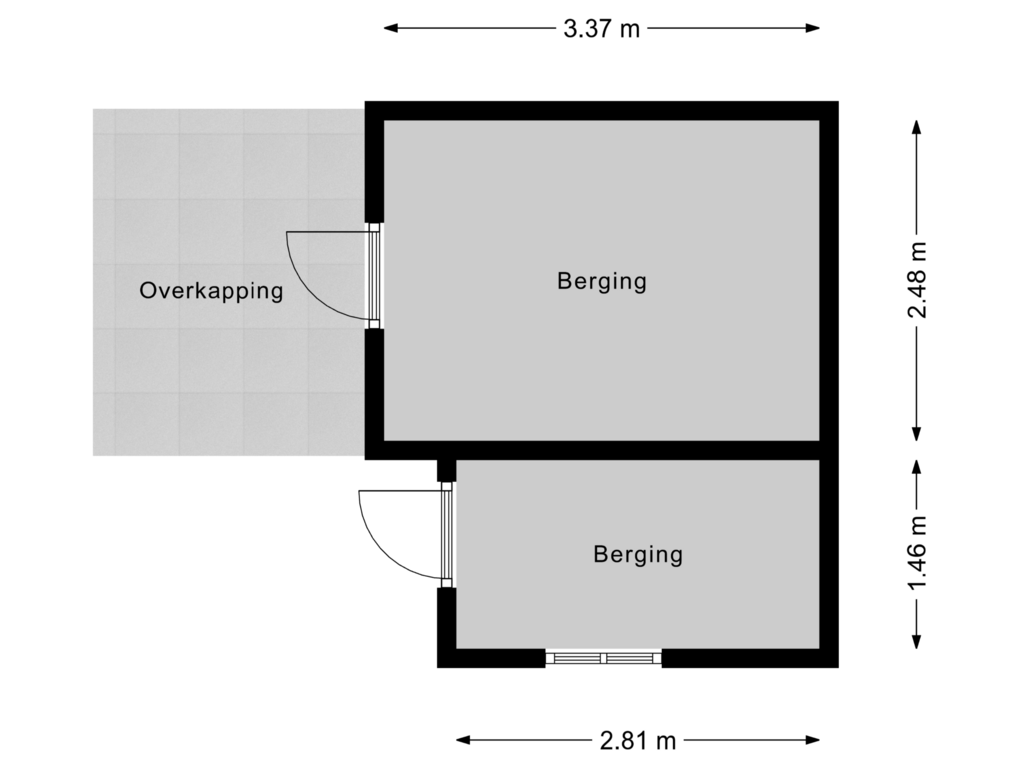 View floorplan of Berging of Bagelaarstraat 34