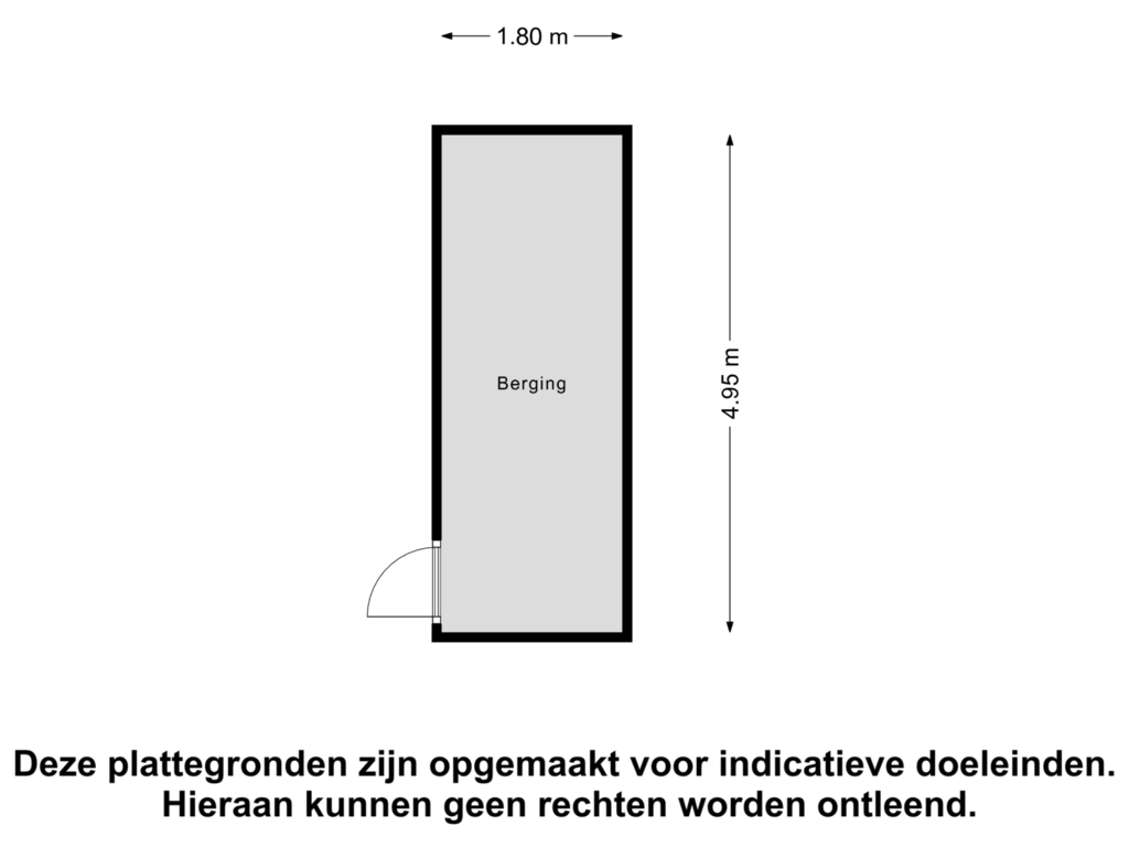 Bekijk plattegrond van Berging van Langswater 577