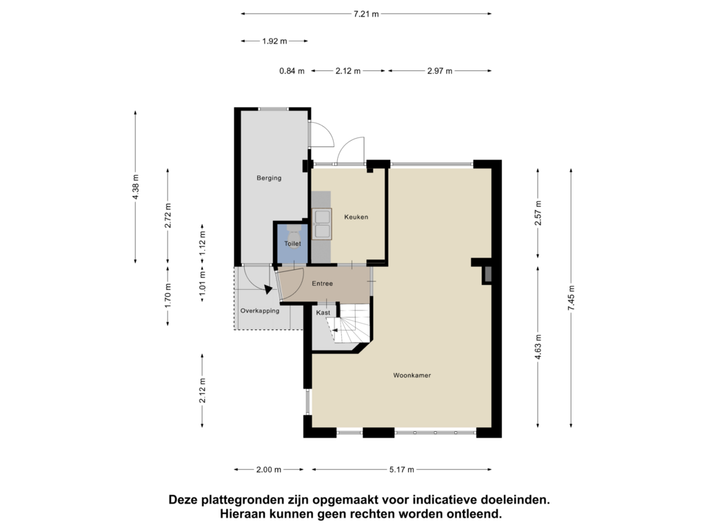 Bekijk plattegrond van Begane Grond van Monnikendammerweg 22