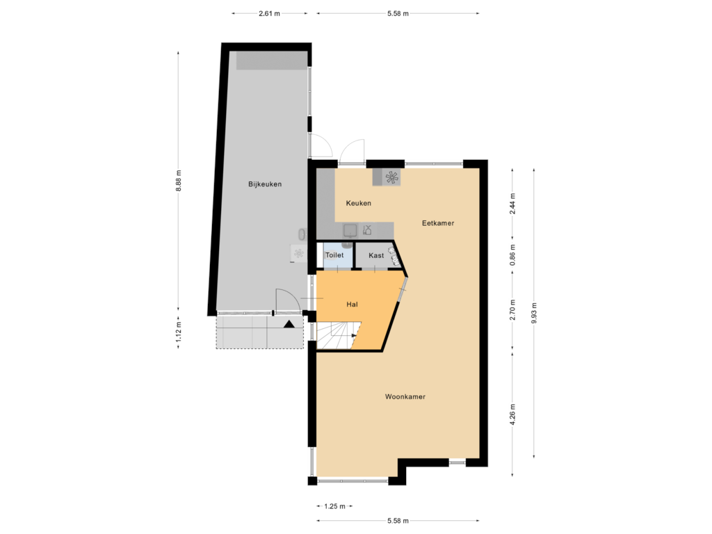 Bekijk plattegrond van Begane Grond van Torenmolenlaan 11